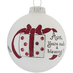Aunt, You're Such a Blessing! Personalized Christmas Ornament