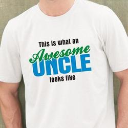 Awesome Uncle Personalized Tee shirt
