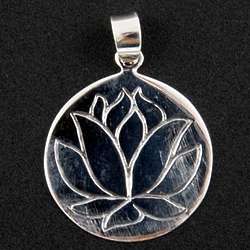 Lotus Wisdom Sterling Silver Pendant