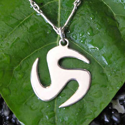 Men's Trinity Discus Sterling Silver Necklace