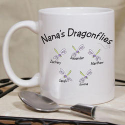 Personalized Dragonflies Coffee Mug
