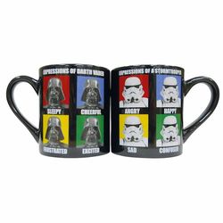 Expressions of Darth Vader and Storm Trooper Coffee Mugs