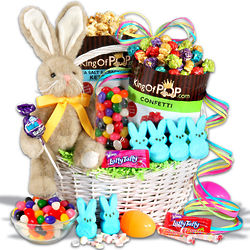 International Classic Sweets Easter Gift Basket with Bunny