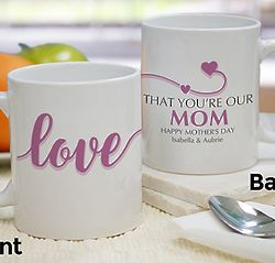 Personalized I Love That You're My Mom Mug