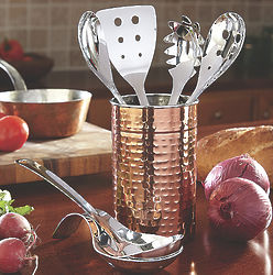 Stainless Steel 6 Piece Kitchen Tool Set with Caddy