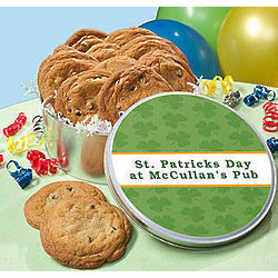 Personalized St. Patrick's Day Cookie Tin