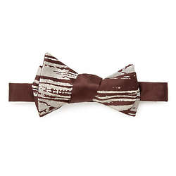 Faux Woodgrain Bow Tie