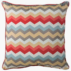 22" Square Outdoor Zigzag Pillow