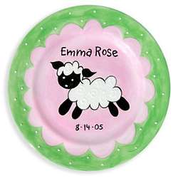 Little Lamb Personalized Baby Plate