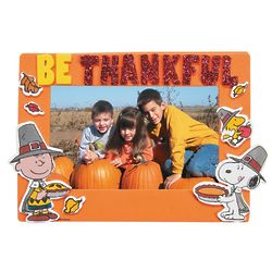 Peanuts Thanksgiving Picture Frame Magnet Craft Kit