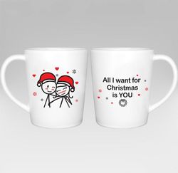 Merry Christmas for a Couple Coffee Mugs