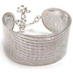 Textures Sterling Silver Wristband Bracelet
