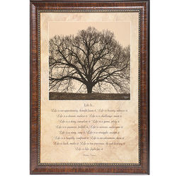 Life is Quote Framed Print