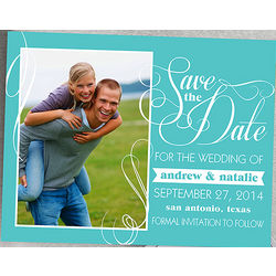 Simply in Love Custom Photo Save the Date Magnets