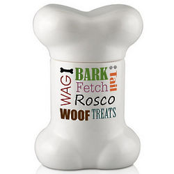 Happy Dog Personalized Treat Jar