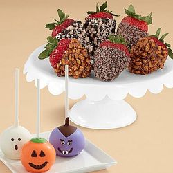 3 Halloween Brownie Pops & Half-Dozen Premium Strawberries