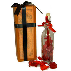 Deluxe Enchanted Love Edition Message Gift Bottle with Chest