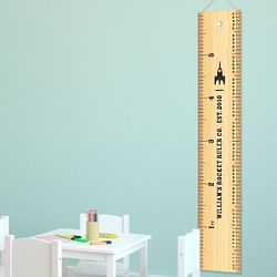 Personalized Rocket Ruler Height Chart