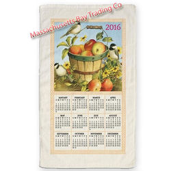 2016 Apple Basket Calendar Kitchen Towel
