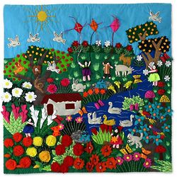 A Spring Day Applique Wall Hanging