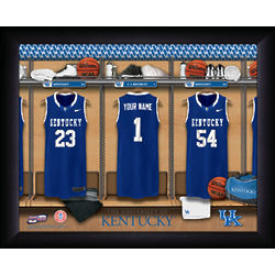 Personalized University of Kentucky Basketball Locker Room Print