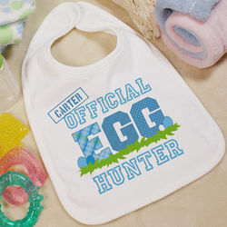 Official Egg Hunter Personalized Baby Bib