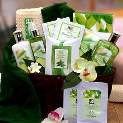 Cucumber and Melon Calming Spa Bath and Body Gift Basket