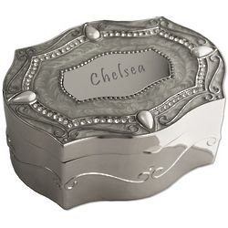 Personalized Chippendale Style Jewelry Box