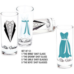 Bridal Party Shot Glass Set