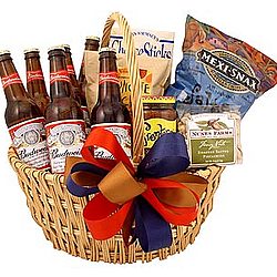 Budweiser Beer Gift Basket
