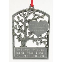 Engravable In Memory Tree Ornament