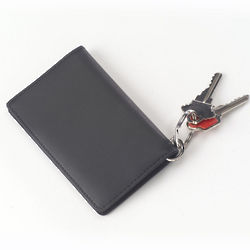 Leather ID and Key Ring Wallet