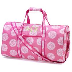 Personalized Pink Maddie Large Duffel Bag