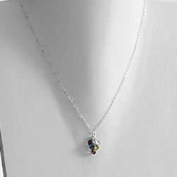 Silver Elsa Birthstone Necklace