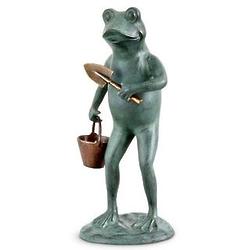 Green Thumb Frog Garden Statue