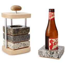 Handcrafted Beer Chilling Coaster Set