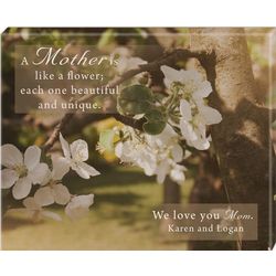 Unique Mother Personalized Wall Canvas