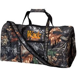 Personalized Woods Camo Large Duffel Bag