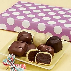 Assorted Chocolates in Purple Dot Wrap Gift Box