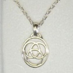 Sterling Silver Three Circle Family Medallion