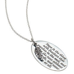 Emily Dickinson Hope Necklace