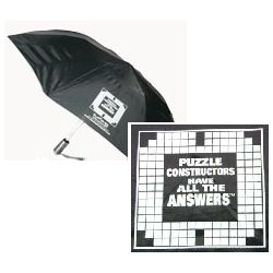 "Puzzle Constructors Have All The Answers" Crossword Umbrella
