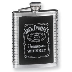 Jack Daniels Ribbed Flask