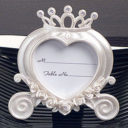 Heart Coach Wedding Place Card Holder and Picture Frame