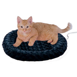 Thermo-Kitty Fashion Splash Blue Heated Cat Bed