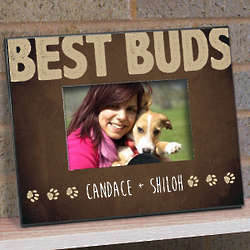 Personalized Best Buds Pet Printed Frame