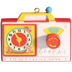 Fisher-Price Retro Hickory-Dickory-Dock Toy Ornament