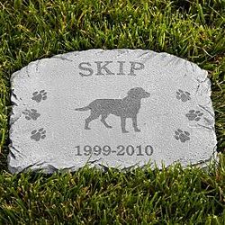Personalized Dog Breed Memorial Stone