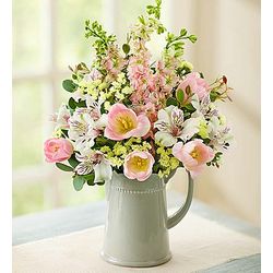 Pitcher Perfect Spring Blooms Bouquet