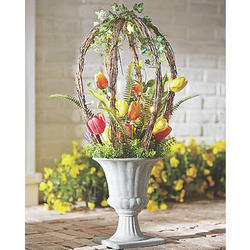 Lighted Tulip Topiary